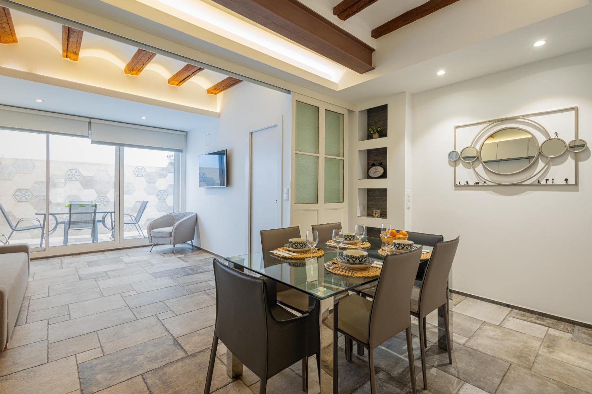 Apartament Florit Flats - Center Modern 1Br 2Bth Terrace Wi-Fi Ac Walencja Zewnętrze zdjęcie